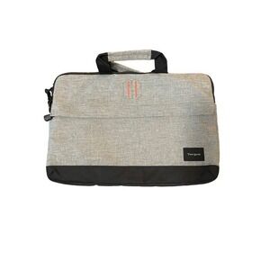 Targus Lightweight Laptop Shoulder Messenger Bag Gray Orange interior Black trim